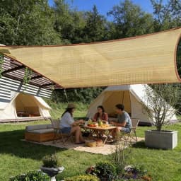 4x3m Shade Sail UV Protection Sun Shade Mesh Awning Tent for Outdoor Camping Car Beach Privacy Sunscreen Membrane