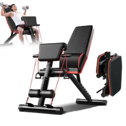 6-in-1 Versatile Dumbbell Bench Weightlifting Bed Adjustable Backrest Full-body Fitness Equipment Training Chair Weight Bench Foldable Exercising Bench