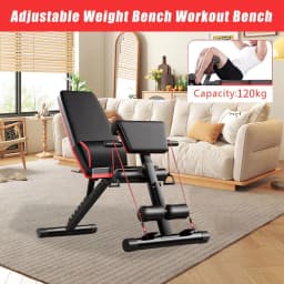 6-in-1 Versatile Dumbbell Bench Weightlifting Bed Adjustable Backrest Full-body Fitness Equipment Training Chair Weight Bench Foldable Exercising Bench