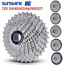 SUNSHINE hg 12-speed cassette 11 34 40 42 46 50 52 ultralight 12 speed cassette for Shimano Mountain Road bike 12v cassette