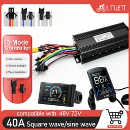 48V 72V 40A 1000W 1500W 2000W Ebike Brushless Motor Sine Wave Controller with S100 NFC LCD Display For E-Mountain Bike Scooter