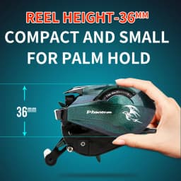 Bait Casting Fishing Reel 121g Light Weight Carbon Fiber Body 4kg Drag Power for Small Fish Fishing Model:PHANTOM