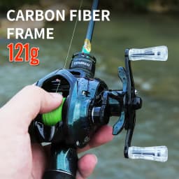 Bait Casting Fishing Reel 121g Light Weight Carbon Fiber Body 4kg Drag Power for Small Fish Fishing Model:PHANTOM