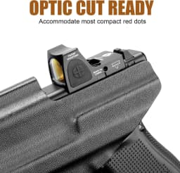 Only IWB Kydex Holster,Fit G17/19 Gen 3-6 &G19X/44/45 &G34 Gen 5 with Olight Baldr S/Mini/RL Mini,Right Hand