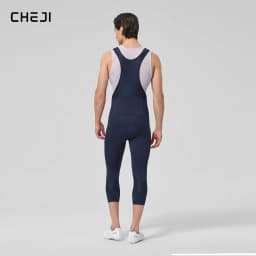 Cheji Men's 3/4 Length Cycling Bib Shorts Quick-Drying Breathable High-Quality Comfortable Fit for Bikers