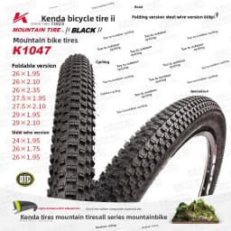 Jianda Bicycle Tire K1047 Mountain Bike Outer Tube Inner Tube 26 27.5 29 * 1.75 1.95 2.10