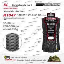 Jianda Bicycle Tire K1047 Mountain Bike Outer Tube Inner Tube 26 27.5 29 * 1.75 1.95 2.10