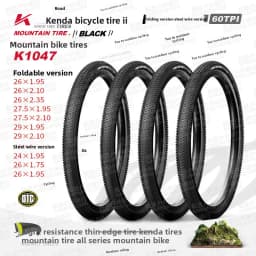 Jianda Bicycle Tire K1047 Mountain Bike Outer Tube Inner Tube 26 27.5 29 * 1.75 1.95 2.10