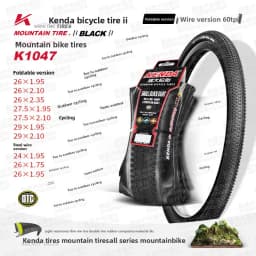 Jianda Bicycle Tire K1047 Mountain Bike Outer Tube Inner Tube 26 27.5 29 * 1.75 1.95 2.10