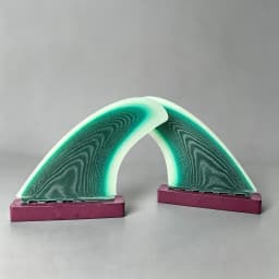 New FUT 2+1 Surfboard Fins: High-performance, premium-quality surfboard fins; stable replacement tail fins made of fiberglass; p