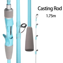 ROLLFISH 1.75m Titanium Tip Octopus Squid Cuttle Carbon Fiber Casting & Slow Jigging Fishing Rod Light Saltwater Boat