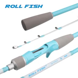 ROLLFISH 1.75m Titanium Tip Octopus Squid Cuttle Carbon Fiber Casting & Slow Jigging Fishing Rod Light Saltwater Boat