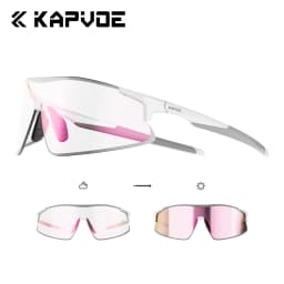 Kapvoe 2026 Cycling Glasses Men's Hiking Eyewear Fashion Sunglasses Photochromic Glasses New Sports MTB Road Bicycle Goggles