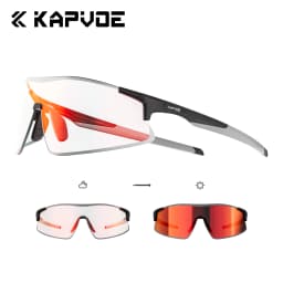 Kapvoe 2026 Cycling Glasses Men's Hiking Eyewear Fashion Sunglasses Photochromic Glasses New Sports MTB Road Bicycle Goggles