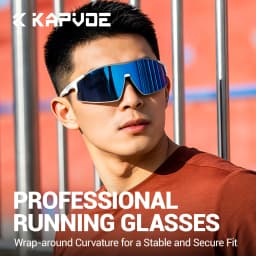 Kapvoe 2026 Cycling Glasses Men's Hiking Eyewear Fashion Sunglasses Photochromic Glasses New Sports MTB Road Bicycle Goggles