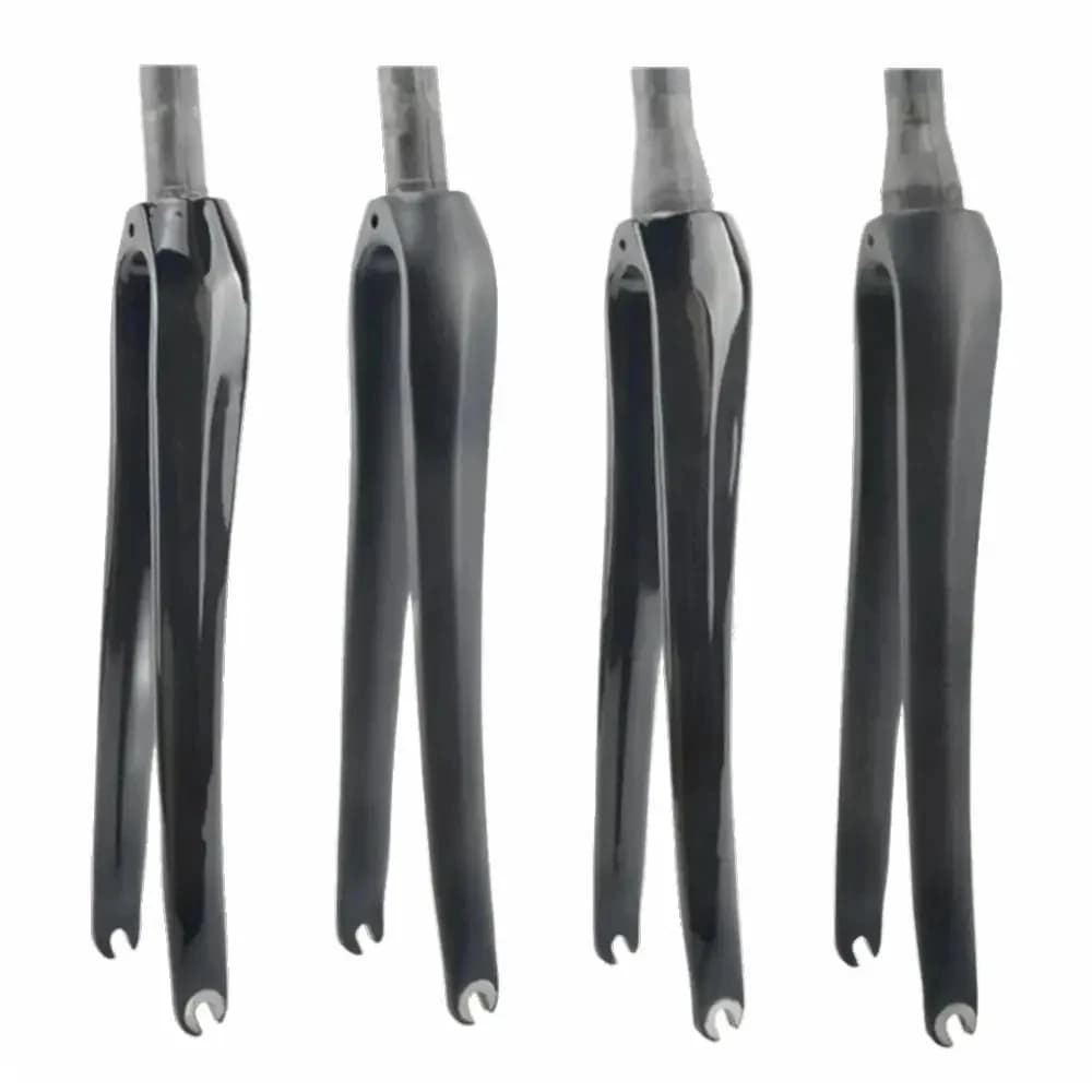 Bike Fork Road Bike Forks 700C*25C Carbon Front Fork Road Bicycle Forks C Brake QR 9*100mm Steerer Tube 28.6mm Straight/Tapered