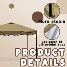 10x10 Pop Up Canopy Tent Outdoor, Portable Instant Heavy Duty Commercial Canopies Shelter UPF50Coated for Patio Party