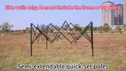 10x10 Pop Up Canopy Tent Outdoor, Portable Instant Heavy Duty Commercial Canopies Shelter UPF50Coated for Patio Party