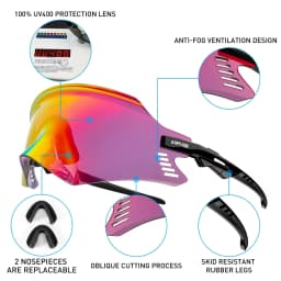 Kapvoe 2026 New Cycling Glasses Sunglasses MTB Bike Glasses Riding Snow Goggles Ski Sports Eyewear for Man Women Skiing Eyewear