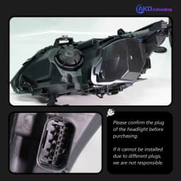AKD Head Lamp for BMW E60 LED Headlight 2003-2010 Headlights 520i 523i 530 DRL Turn Signal High Beam Angel Eye Projector Lens