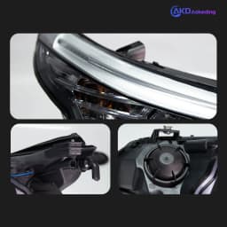 AKD Head Lamp for BMW E60 LED Headlight 2003-2010 Headlights 520i 523i 530 DRL Turn Signal High Beam Angel Eye Projector Lens