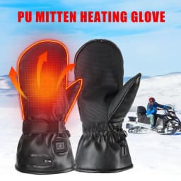 7.4V 2600MAH Smart Electric Heat Gloves Ski Waterproof Lithium Battery Winter SKiing gloves 5 Fingers&Hand Back Heate Gloves