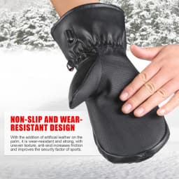 7.4V 2600MAH Smart Electric Heat Gloves Ski Waterproof Lithium Battery Winter SKiing gloves 5 Fingers&Hand Back Heate Gloves