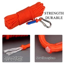 Two Side Fishing Magnet Set 80KG/120KG Each Side Retrieval Magnet N52 Neodymium Magnets with 10m Durable Rope