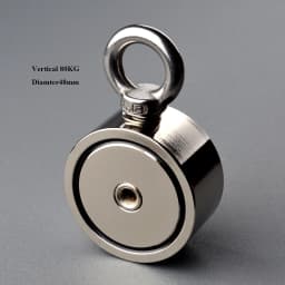 Two Side Fishing Magnet Set 80KG/120KG Each Side Retrieval Magnet N52 Neodymium Magnets with 10m Durable Rope