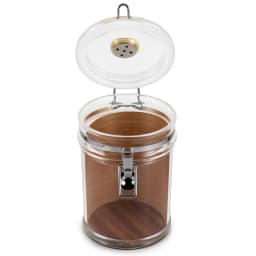 XIFEI Acrylic Humidor Jar With Hygrometer And Humidifier Portable Cigar Case Transparent Cigarette Box Fit 18 Cigars Tobacco