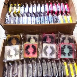 3/5/10/12 Pairs Eyelashes Box Package Mink Lashes Eyelash Extension Supplies Bulk Items Wholesale Lots Make Up 3D Mink Lashes