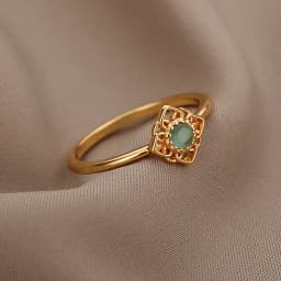 Green Opal Lotus Rings for Women Dainty Rings Stainless Steel Ring October Birthstone Finger Accessories Jewelry Gifts 2024