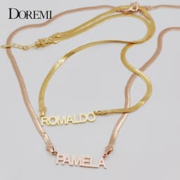 Snake chain Necklace Custom Name Necklace Personality Nameplate Letter Necklace Custom Jewelry Gift for Women Mom Girl