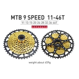 VG Sports 9 10 11 12 Speed MTB Bicycle Freewheel 40/42/46/50/52T Separate Aluminum Alloy Cassette Free Wheel Bracket Sprocket
