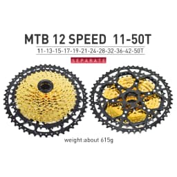 VG Sports 9 10 11 12 Speed MTB Bicycle Freewheel 40/42/46/50/52T Separate Aluminum Alloy Cassette Free Wheel Bracket Sprocket