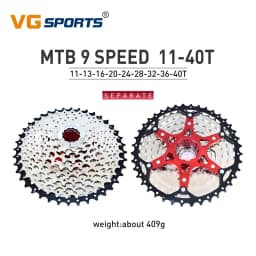 VG Sports 9 10 11 12 Speed MTB Bicycle Freewheel 40/42/46/50/52T Separate Aluminum Alloy Cassette Free Wheel Bracket Sprocket