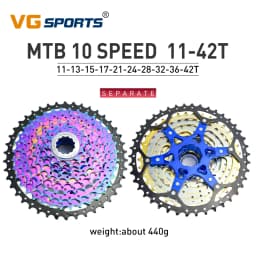 VG Sports 9 10 11 12 Speed MTB Bicycle Freewheel 40/42/46/50/52T Separate Aluminum Alloy Cassette Free Wheel Bracket Sprocket