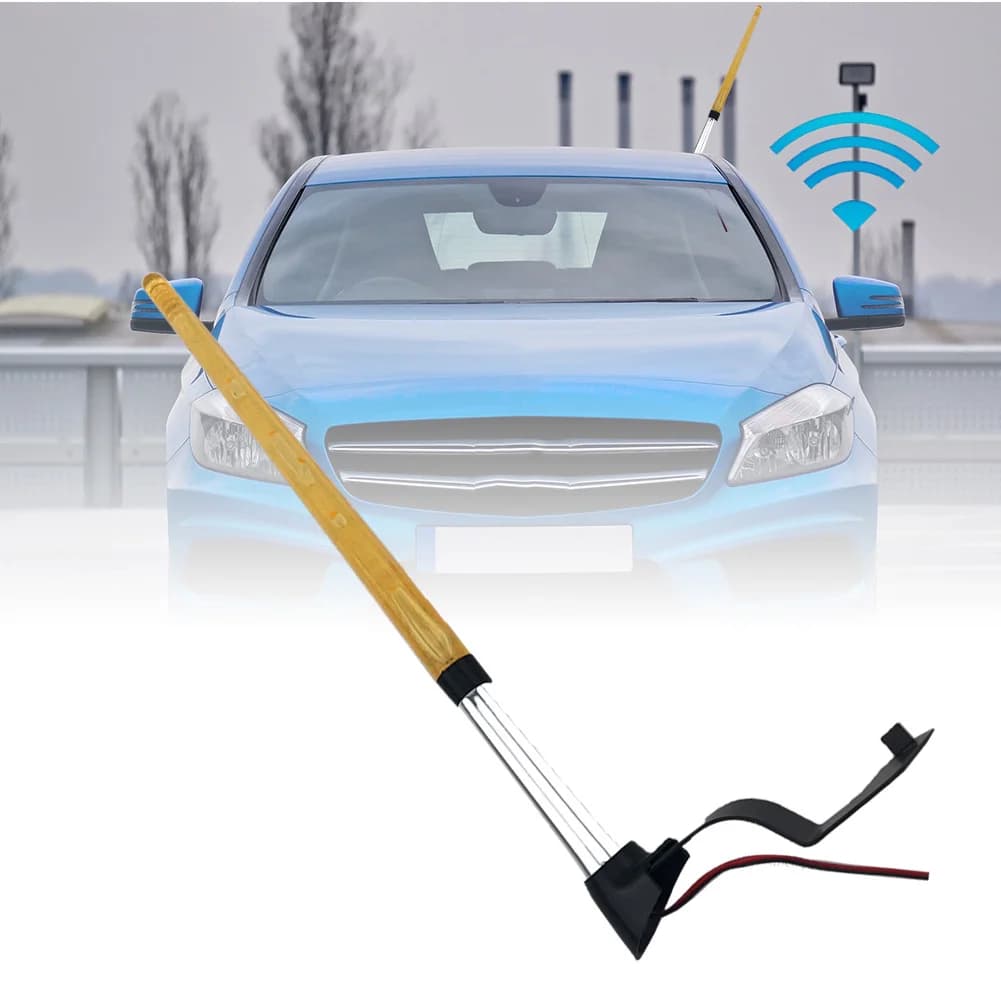 DC 12V Car Antenna Flag Pole LED Light Signal AM FM Aerial Antenna Decoration For Auto Car Decoration Accessories auto Antenna