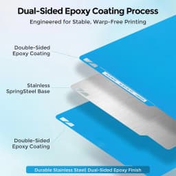 Cool Plate For Bambu Lab P1 X1 P1S P1P P2S X1C X1E X2D A1 H2D H2S 257x257mm Cold Build Plate 346*355mm Removable Surface Platfor