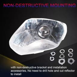 SANVI 2.5inch S8 35W 6000K Car Bi LED Projector Lens Headlight H4H7 9005 9006 LED Projector Car Motorcycle Headlight Accessories