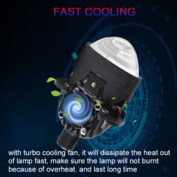 SANVI 2.5inch S8 35W 6000K Car Bi LED Projector Lens Headlight H4H7 9005 9006 LED Projector Car Motorcycle Headlight Accessories