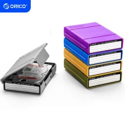 ORICO 5PCS 3.5 inch Hard Drive Protective Box Portable External HDD Pouch With label Multi-disk Storage for HDD
