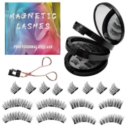 3 Pair Magnetic EyeLashes Natural Hair Mink Lashes 3D Mink Fake Lash Eyelashes Lashes Extension Reusable False Eyelas