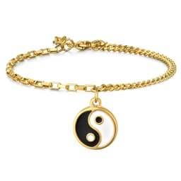 BONISKISS Fashion Yin yang Bracelet For Women Men Silver Color Gossip Stainless Steel Bracelets mujer tobilleras Wholesale