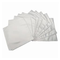 40×40 Bulk White Plain Sublimation Blanks Pillow Case Cushion Cover Fashion Pillowcase for Heat Transfer Press as DIY Gift 10pcs