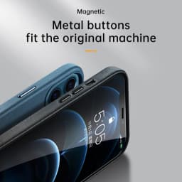 Real Leather Magnectic Case for iPhone 12 Pro Max 12 mini Luxury Phone Cover for iPhone 12 Pro Support Wireless Charging Case
