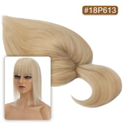 S-noilite Hair Toppers 10x12cm Women Topper 3.5x9cm Silk Base Natural Hair Wig 100% Human Hair For Women Hairpiece With Bangs