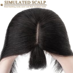S-noilite Hair Toppers 10x12cm Women Topper 3.5x9cm Silk Base Natural Hair Wig 100% Human Hair For Women Hairpiece With Bangs