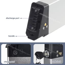 48V folding ebike battery 10.4Ah 12.8Ah 14Ah 36V 10Ah Foldable Electric Bike Batteries for samebike LO26 20LVXD DCH006 battery