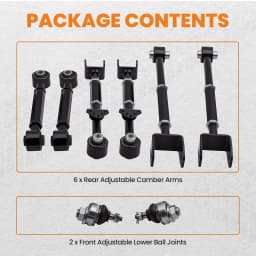 Adjustable Control Camber Arms Toe Kit w/Ball Joints For Acura TSX  2008 2009 2010 2012 2013